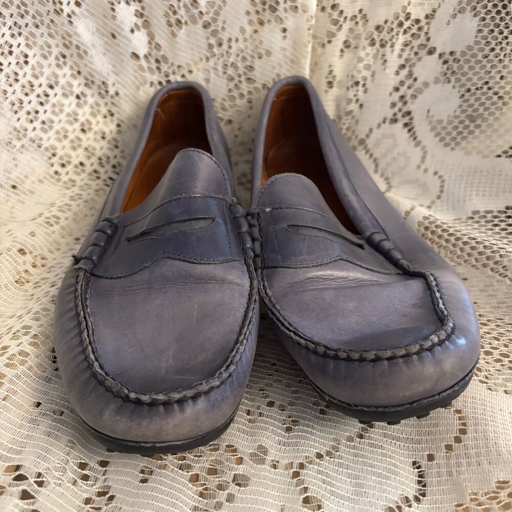Allen Edmonds Siesta Key Men's US 12 D Blue Leather Driving Loafers